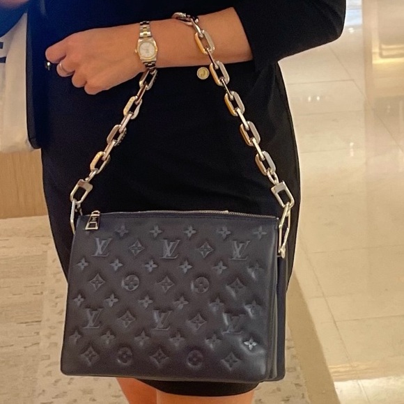 NEW Louis Vuitton Coussin PM Navy M21282 - Picture 15 of 16